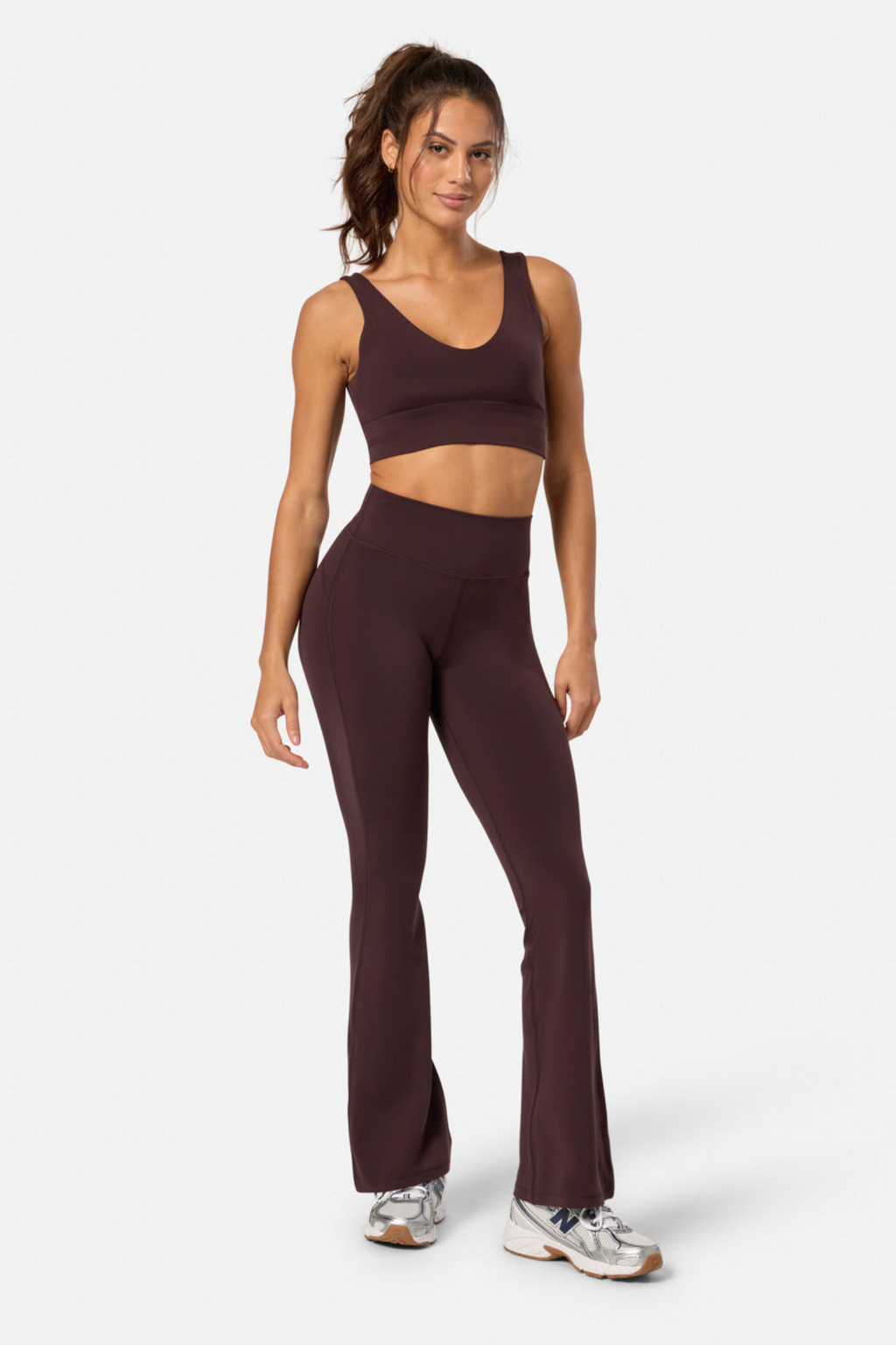 Gym+Coffee Soft Motion Flares - Mocha Bean