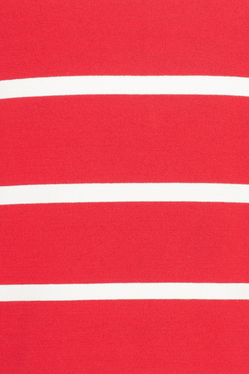 HV Society HVSBella Red Jumper close-up of red and white stripes knit fabric available to shop at Dotique