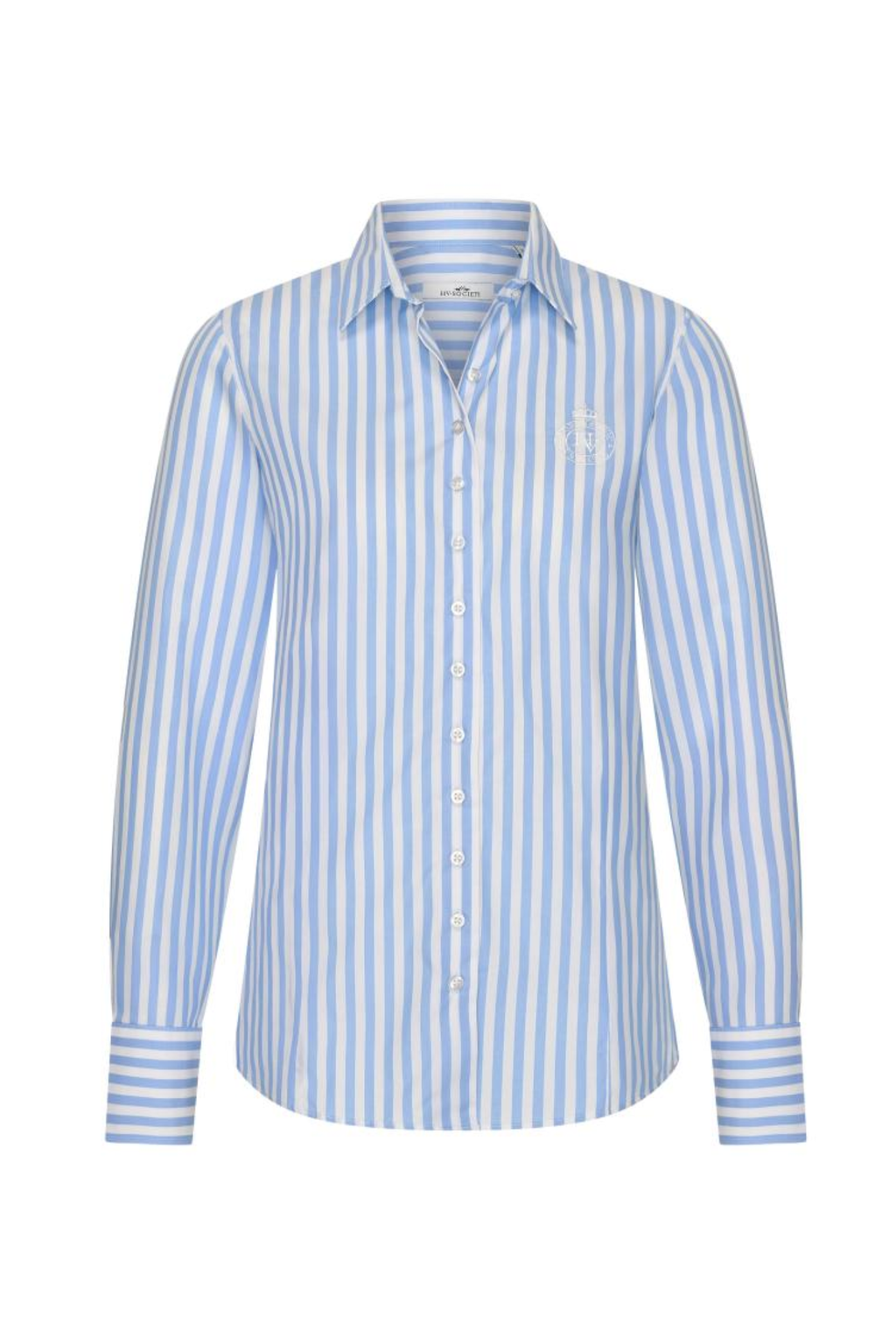 HV Society HVSDebora Light Blue Blouse striped long sleeve shirt by HV Society shop at Dotique for stylish womenswear
