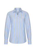 HV Society HVSDebora Light Blue Blouse striped long sleeve shirt by HV Society shop at Dotique for stylish womenswear