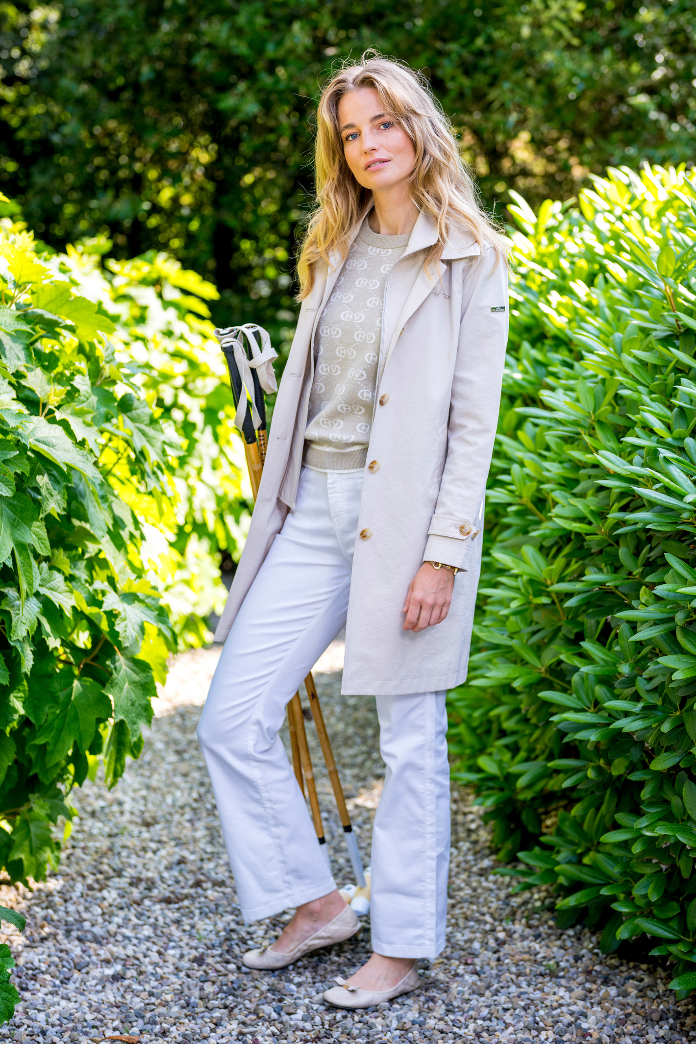 HV Society Piper trench coat in kit with a classic tailored fit and smart button front. A timeless lightweight coat for everyday wear. Shop at Dotique.