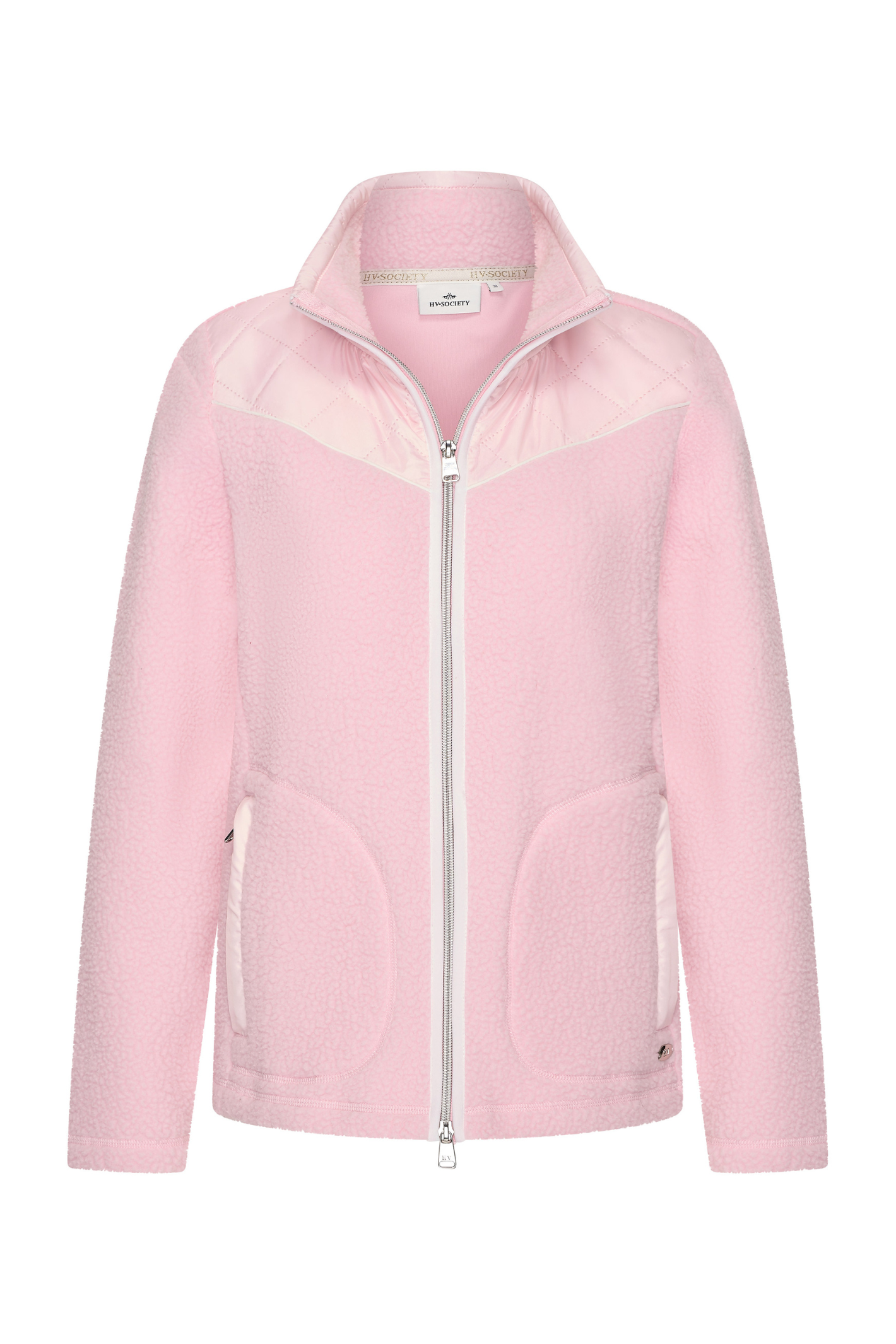 HV Society HVSRowan Pink Fleece Cardigan by HV Society, shop the vendor at Dotique for cozy style and warmth.