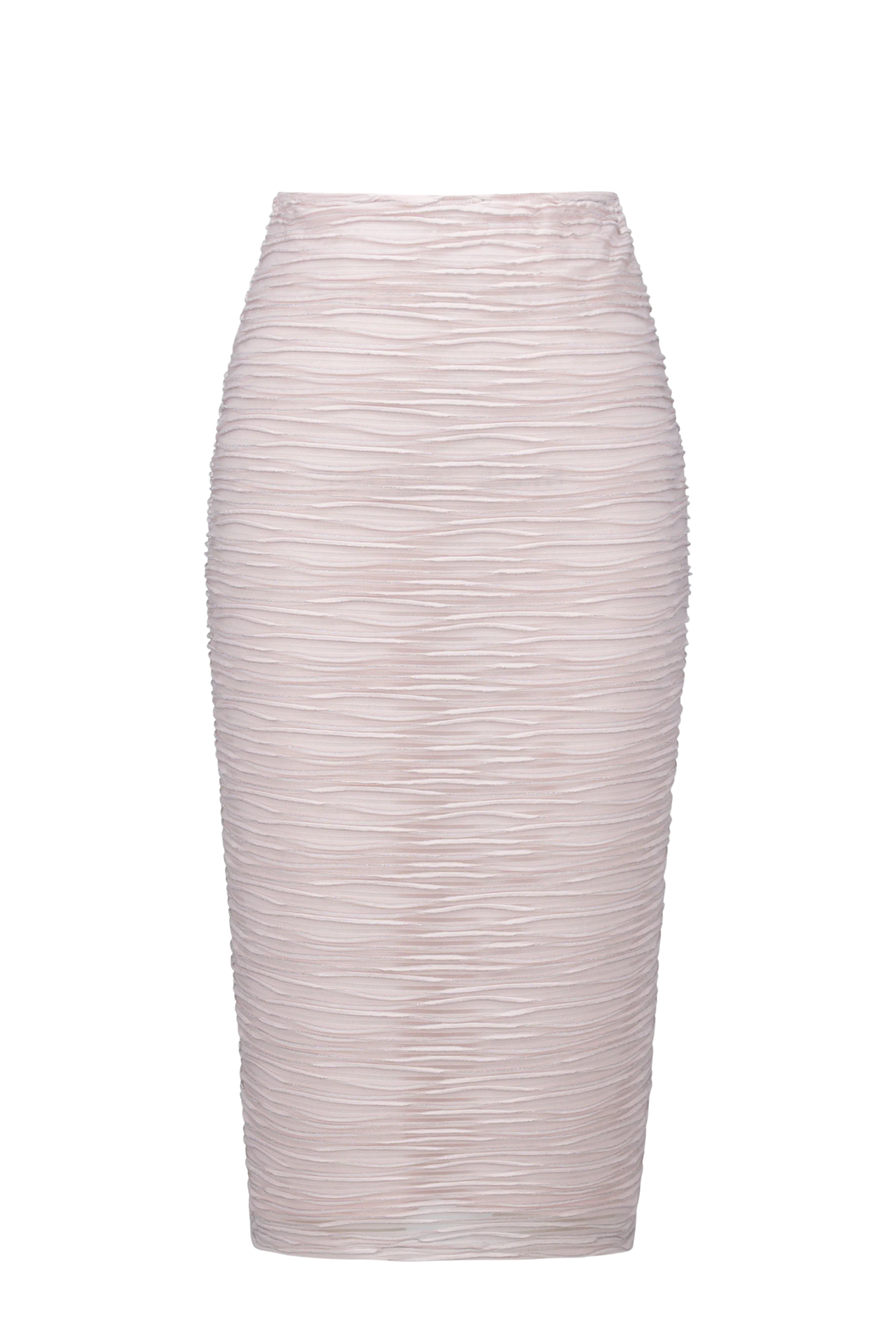 Joseph Ribkoff 254733S26 Petal Pink lurex cascade knit pencil skirt – Dotique