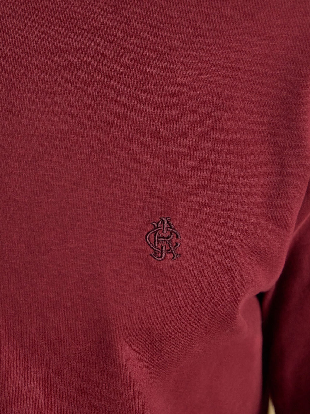 Joules Men's Burgundy Red Lounge Top – view 5 at Dotique