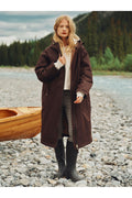 Joules Coverall Chocolate Brown Waterproof Fleece-Lined Coat. Shop Joules at Dotique.