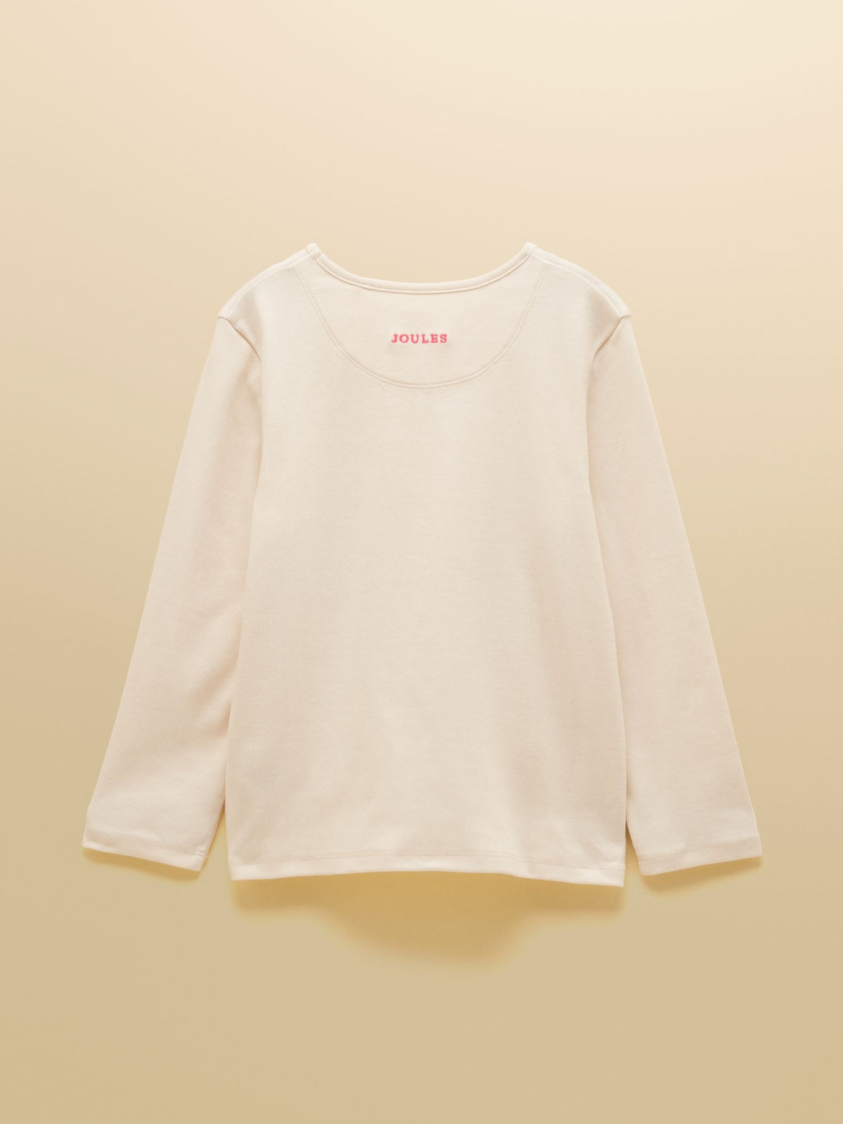 Joules Girls' Kipwell Cream & Pink Pyjama Set – view 3 at Dotique