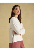 Joules Cream Cotton Long Sleeve Pyjama Top. Shop Joules at Dotique.