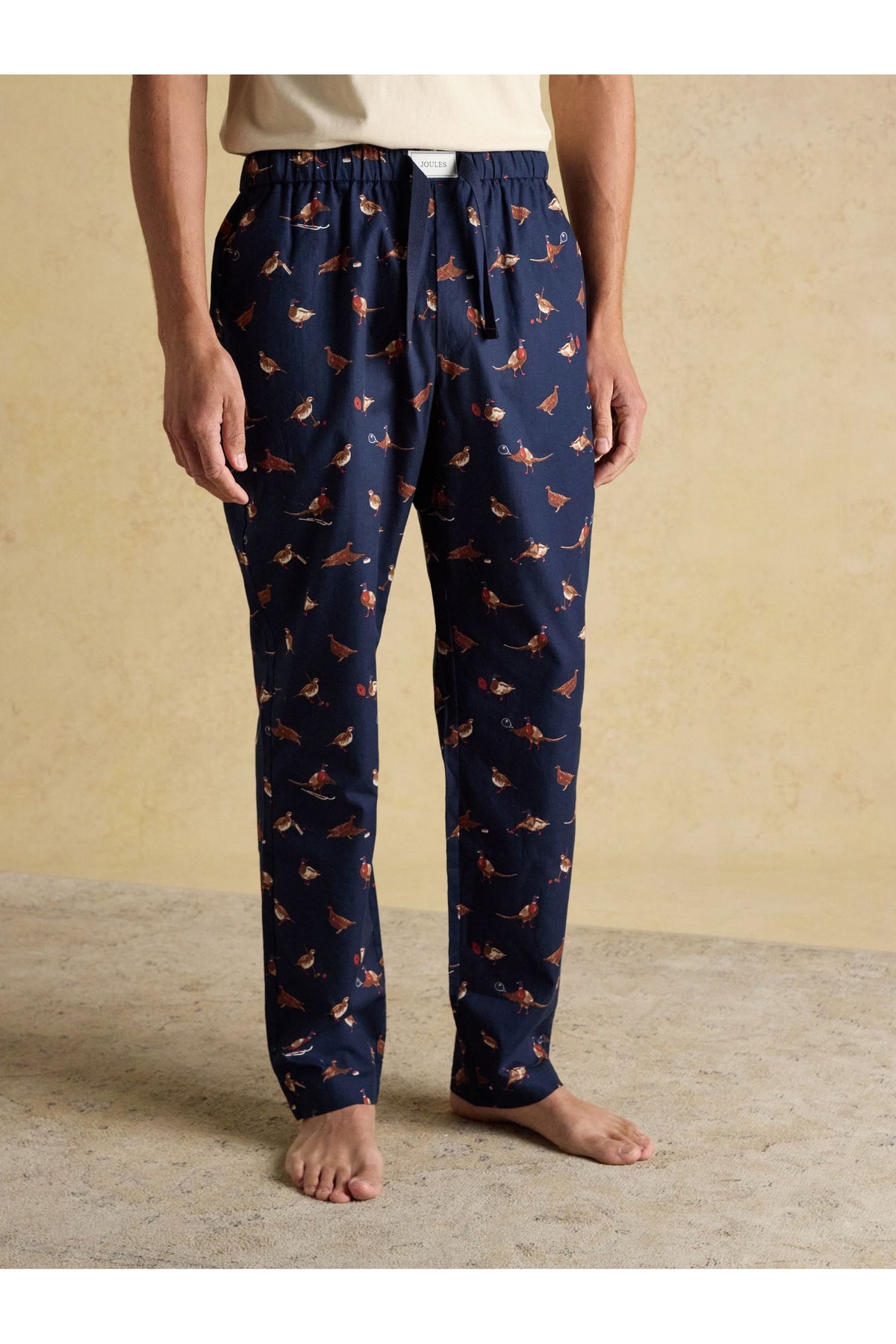 Joules Men's Dozer Navy Cotton Pyjama Trousers. Shop Joules at Dotique.