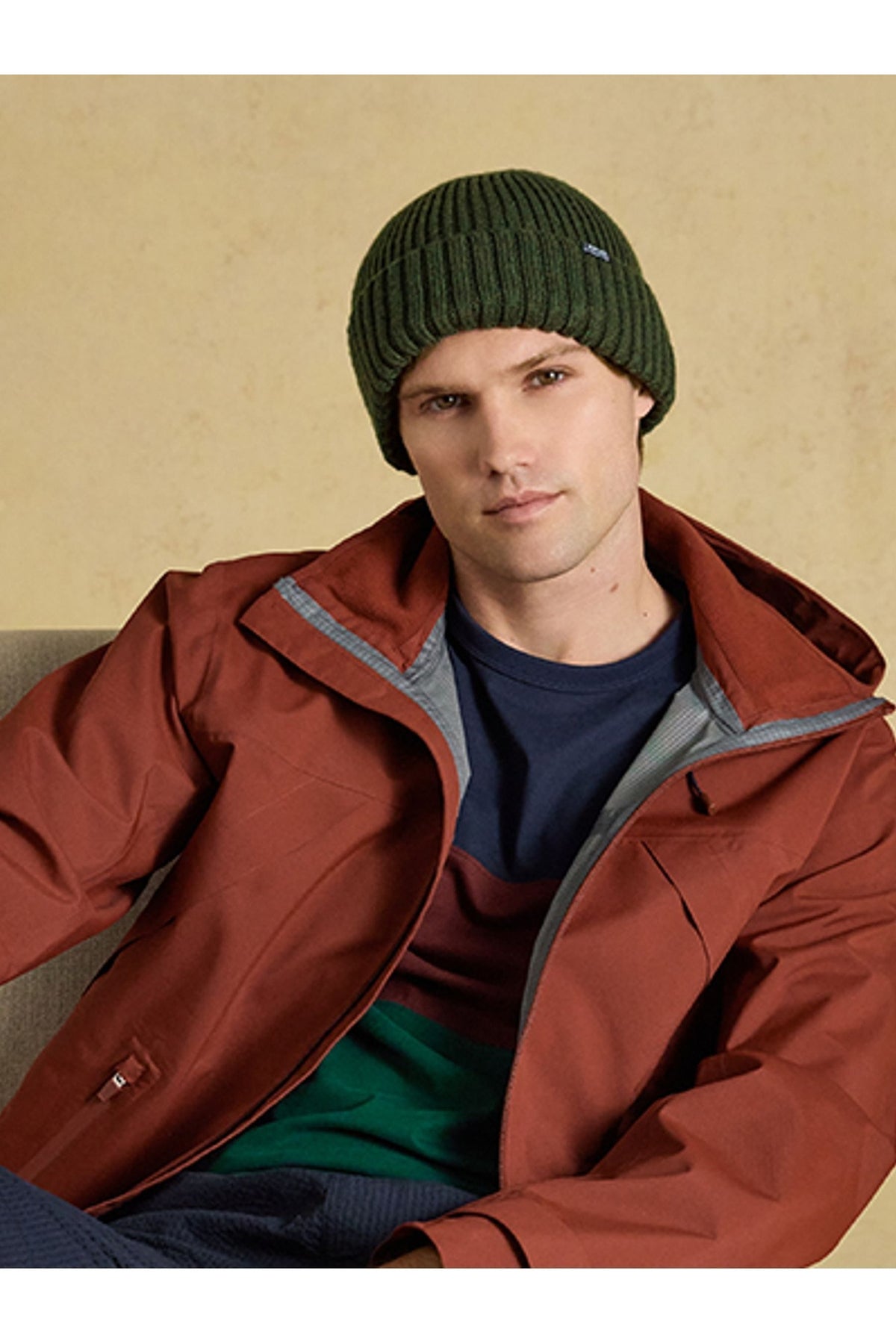 Joules Men's Hammond Green Beanie Hat. Shop Joules at Dotique.