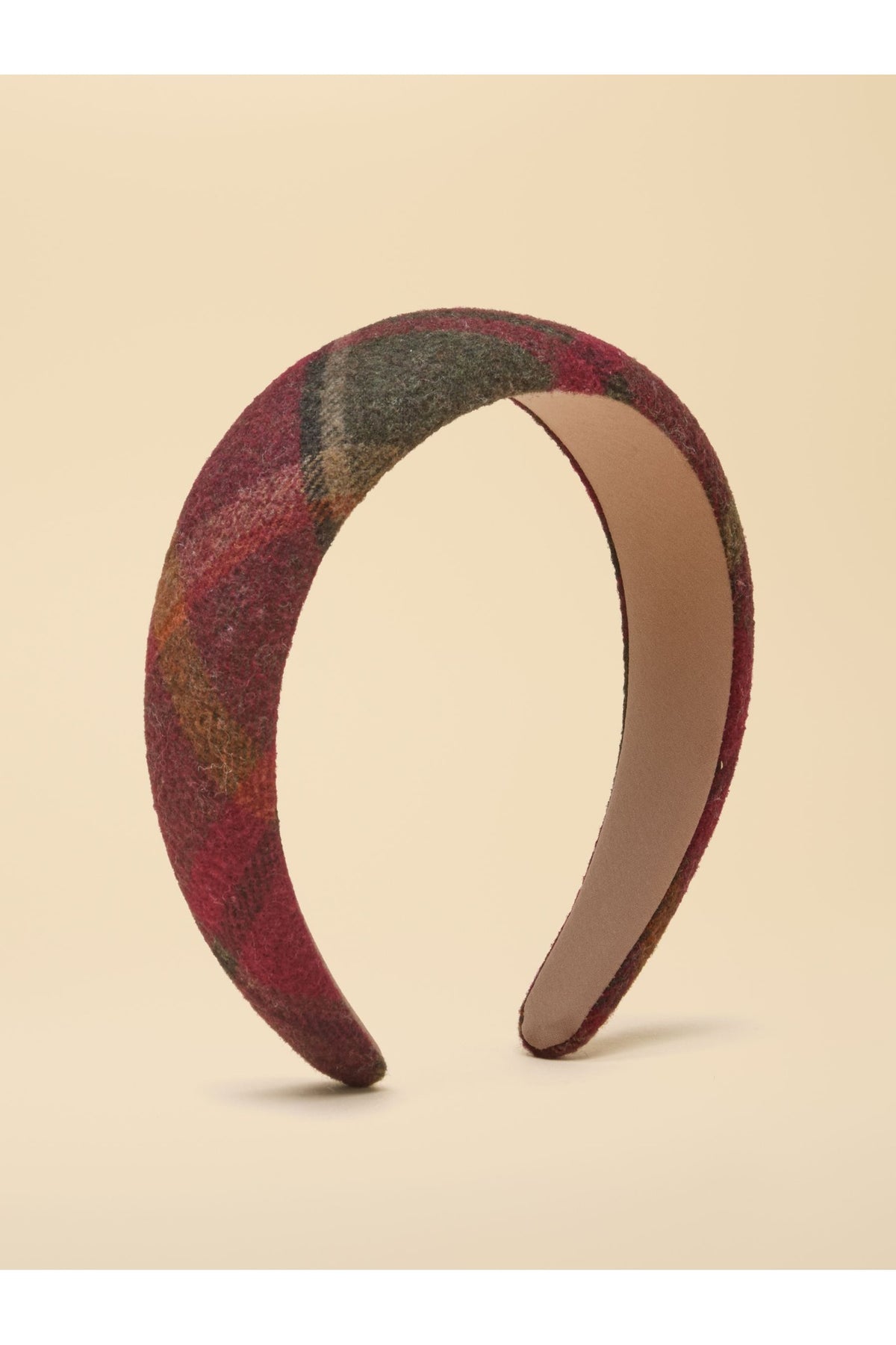 Joules Tessie Red Check Tweed Headband – view 1. Shop Joules at Dotique.