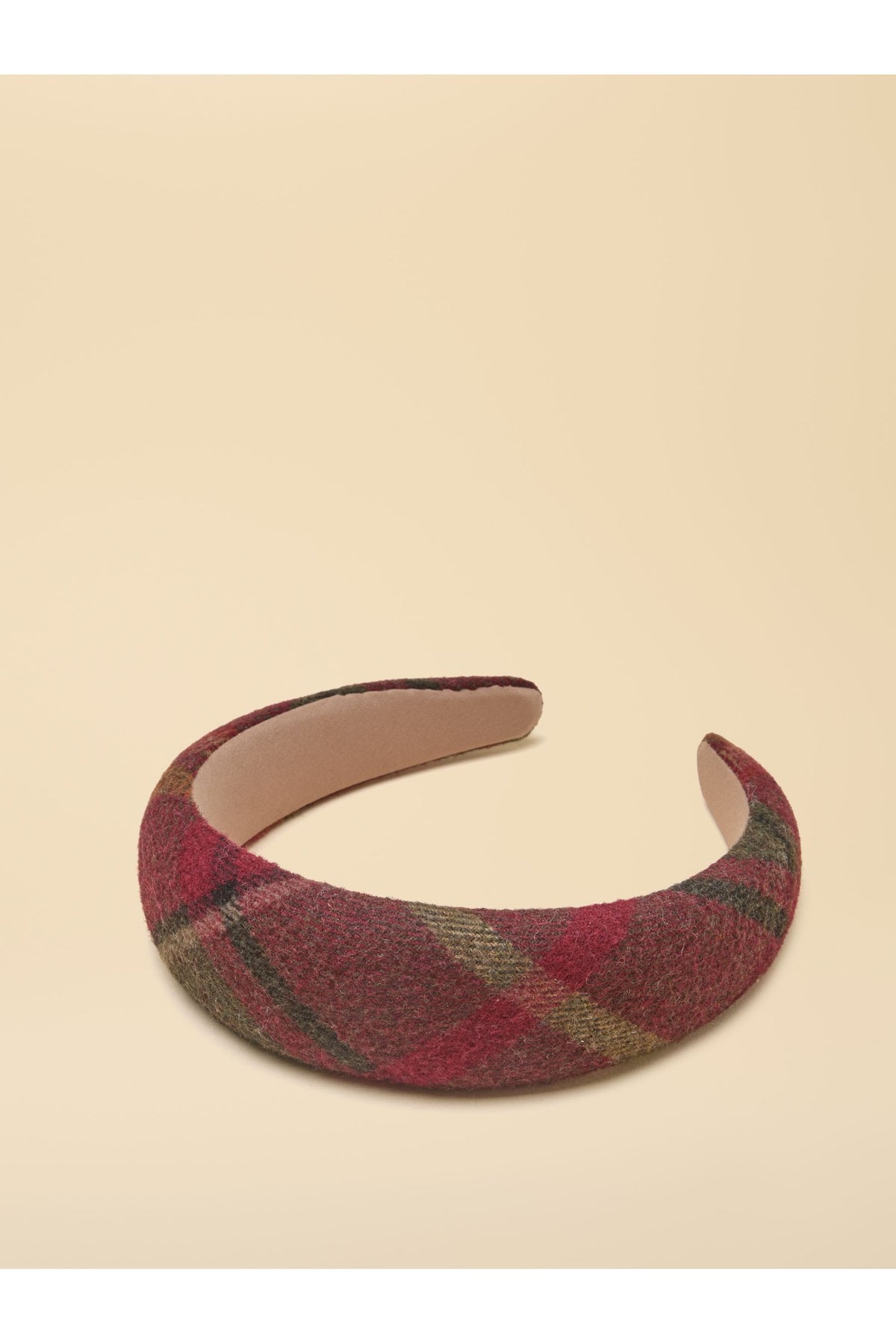 Joules Tessie Red Check Tweed Headband – view 2. Shop Joules at Dotique.