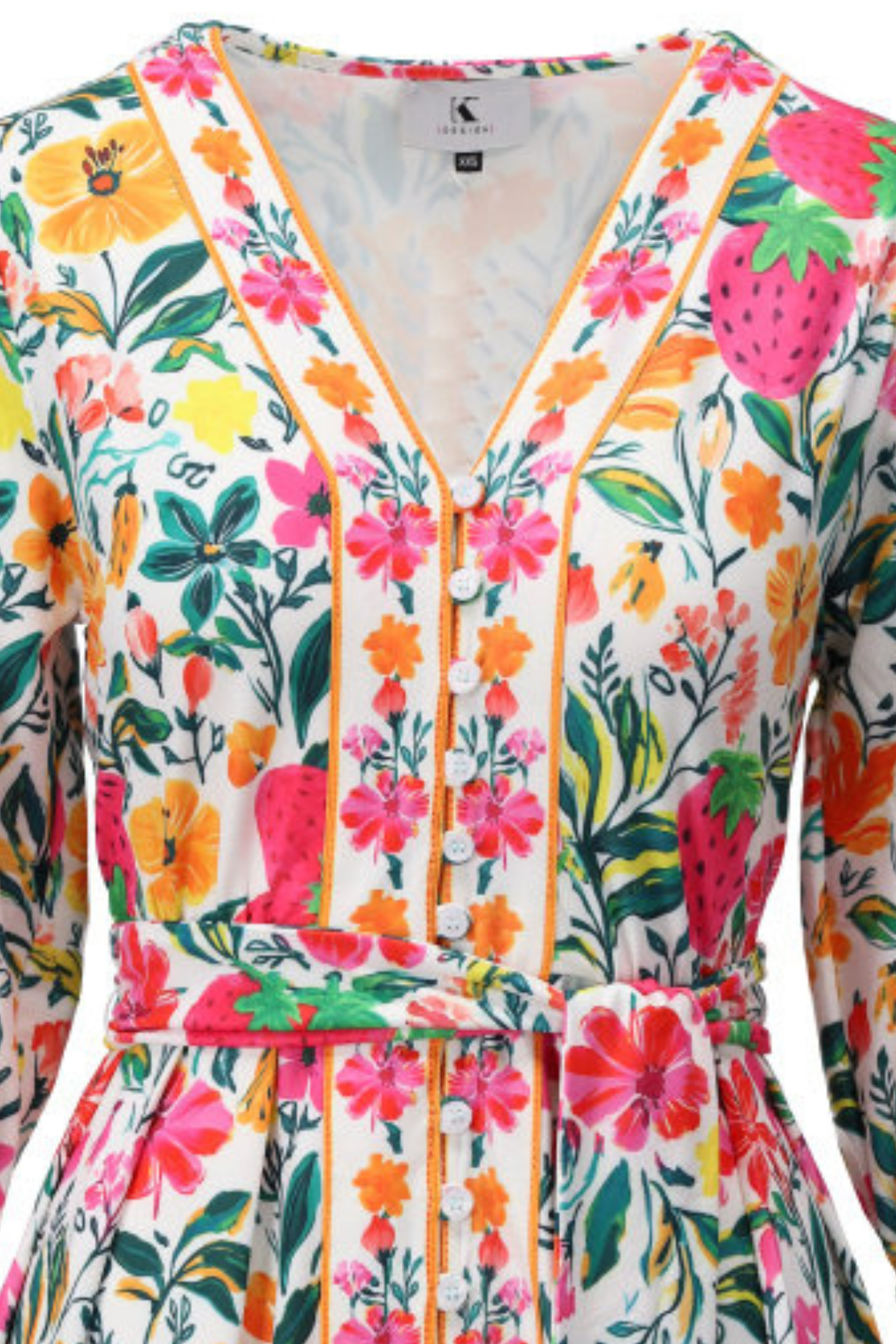 Colourful K Design dress in a flattering, easy-to-wear fit. Lightweight, comfortable and perfect for holidays, weddings and everyday. Shop K Design at Dotique.