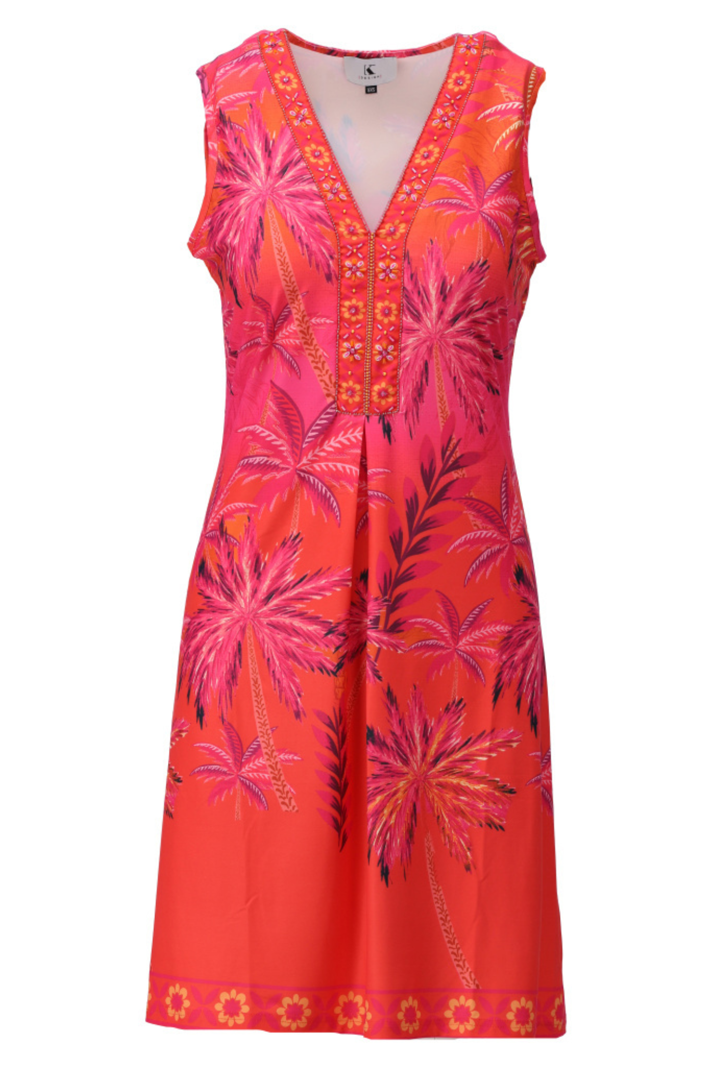 Colourful K Design dress in a flattering, easy-to-wear fit. Lightweight, comfortable and perfect for holidays, weddings and everyday. Shop K Design at Dotique.