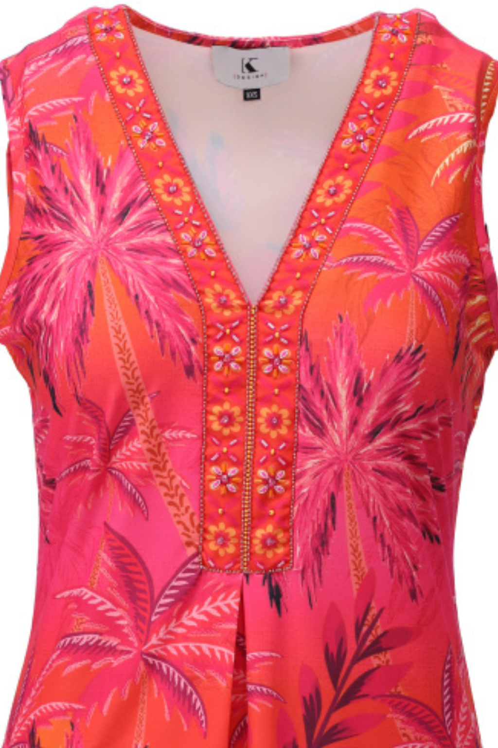 Colourful K Design dress in a flattering, easy-to-wear fit. Lightweight, comfortable and perfect for holidays, weddings and everyday. Shop K Design at Dotique.