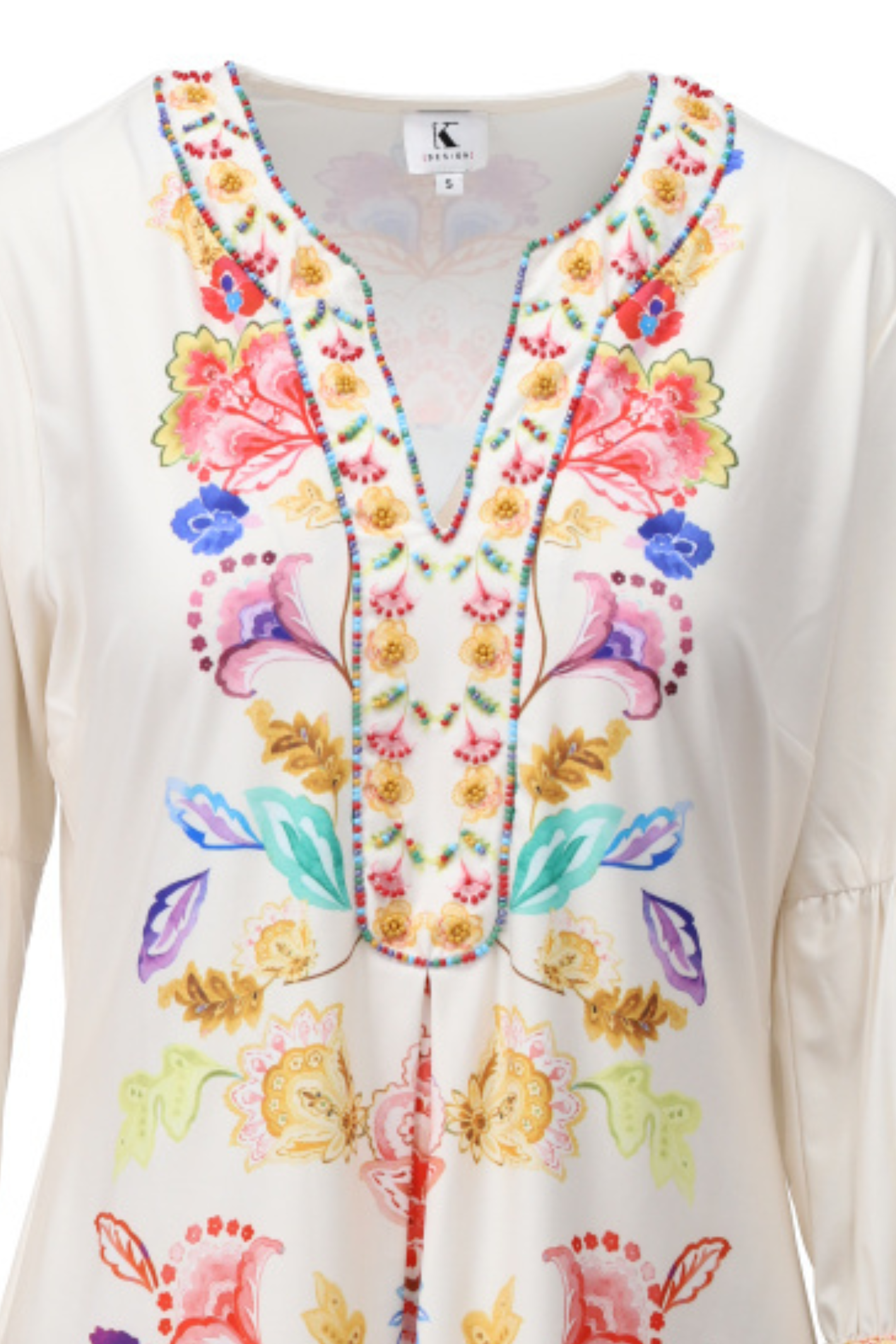 Colourful K Design dress in a flattering, easy-to-wear fit. Lightweight, comfortable and perfect for holidays, weddings and everyday. Shop K Design at Dotique.