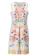 Colourful K Design dress in a flattering, easy-to-wear fit. Lightweight, comfortable and perfect for holidays, weddings and everyday. Shop K Design at Dotique.