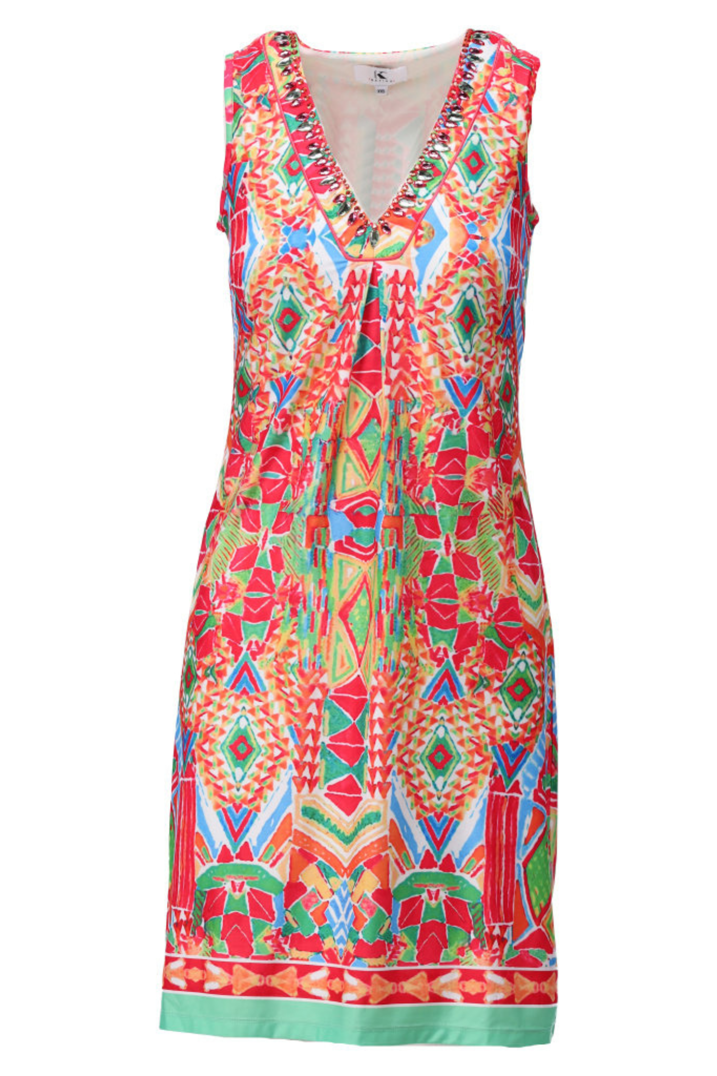 Colourful K Design dress in a flattering, easy-to-wear fit. Lightweight, comfortable and perfect for holidays, weddings and everyday. Shop K Design at Dotique.