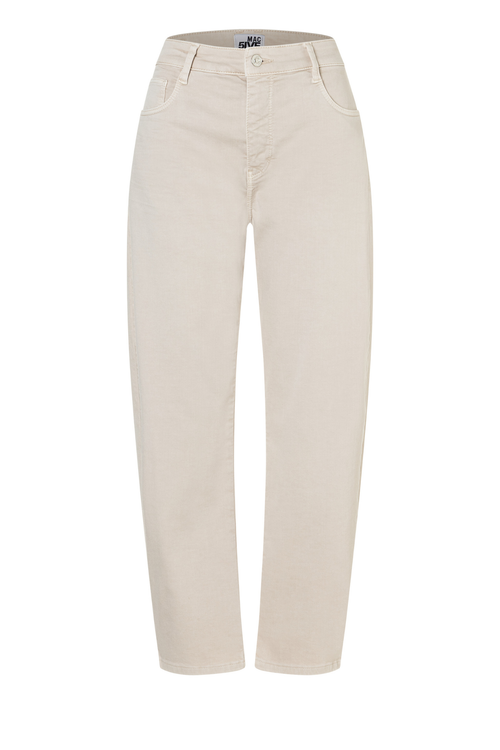 MAC Jeans 3107-00-0423L DANNI 2.3 Barrel Jeans Ivory by Mac Jeans, shop Mac Jeans at Dotique.