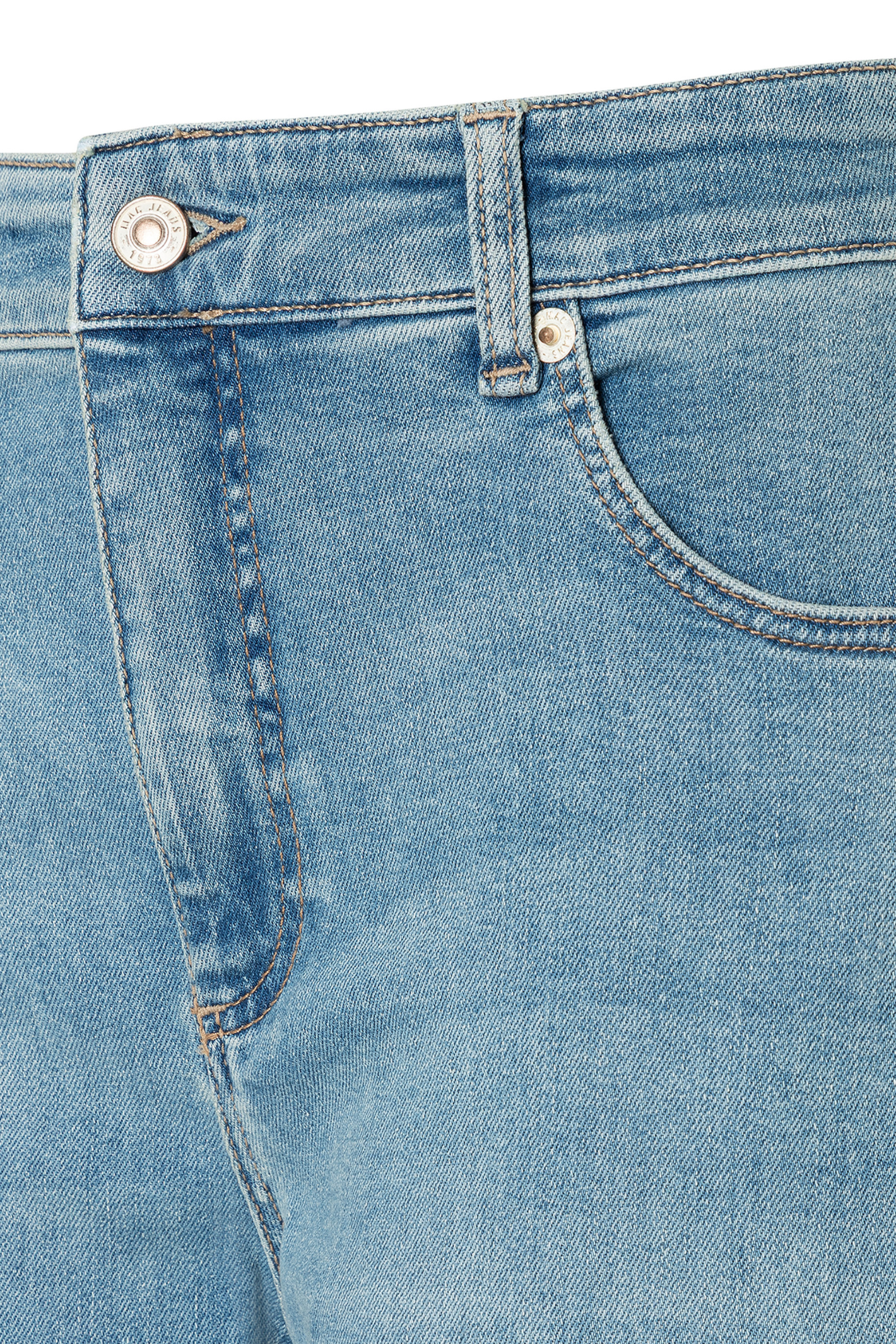 MAC Danni barrel leg jeans in D411 Scissor Blue Used light authentic denim