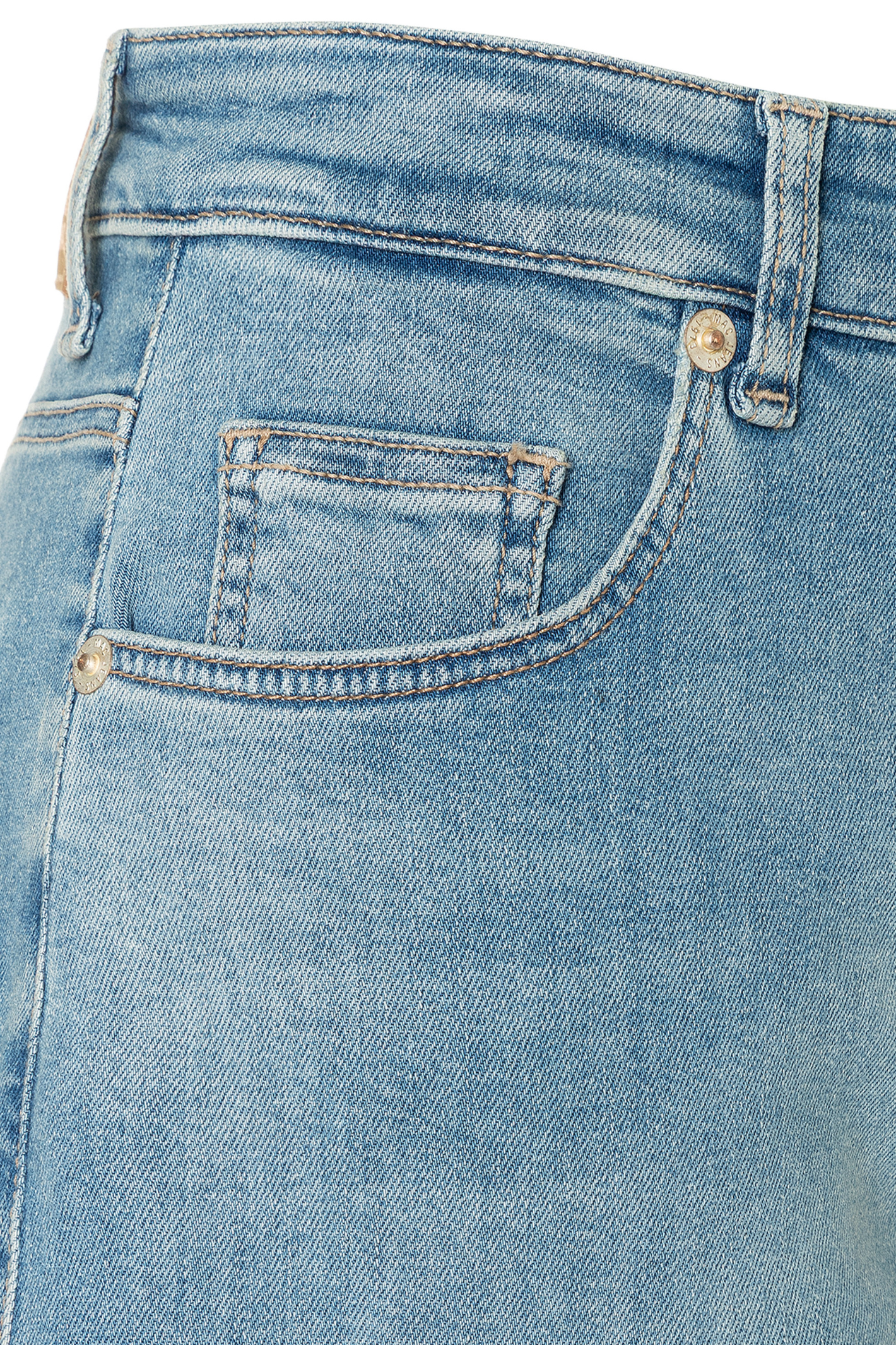 MAC Danni barrel leg jeans in D411 Scissor Blue Used light authentic denim