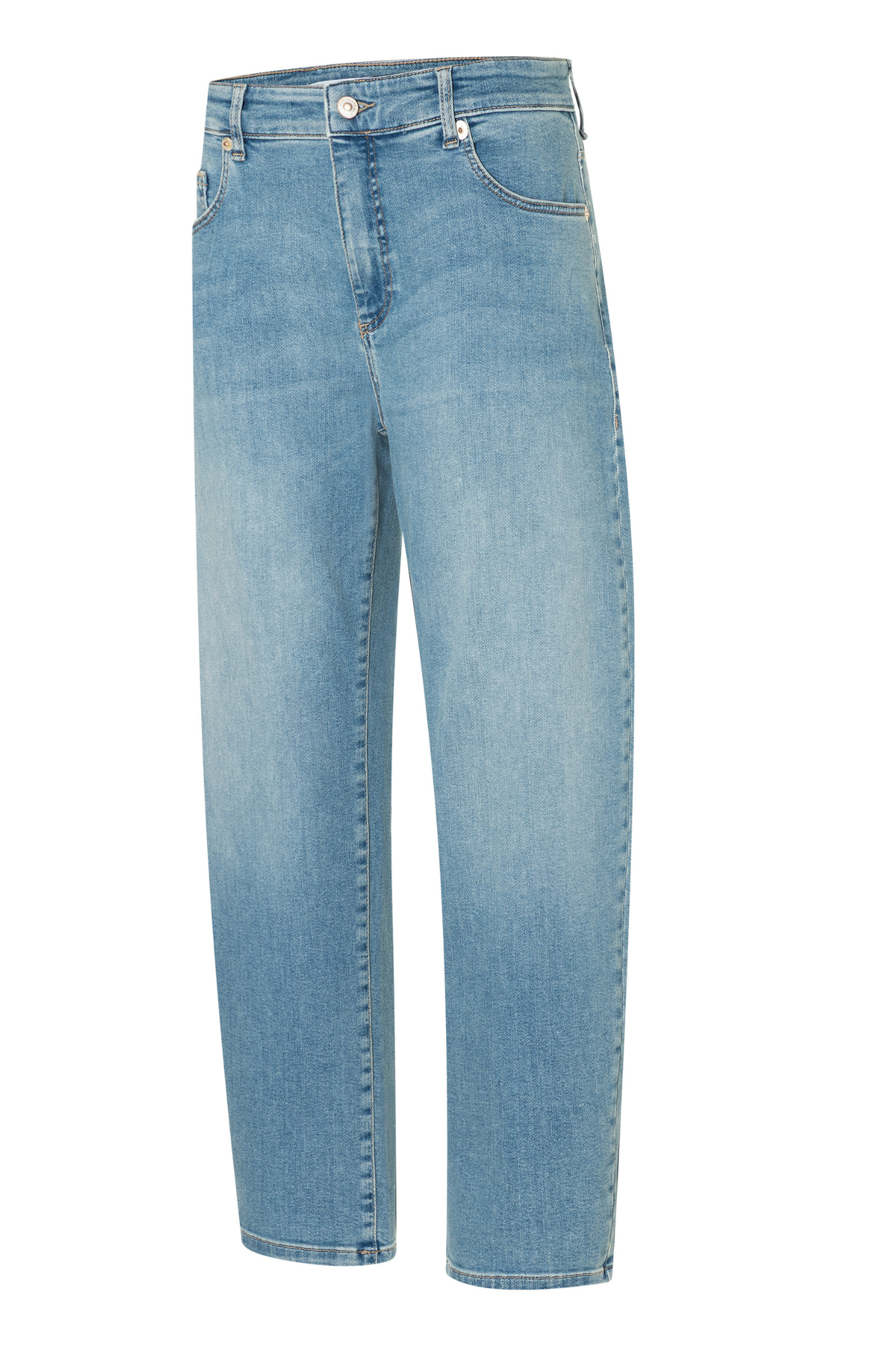 MAC Danni barrel leg jeans in D411 Scissor Blue Used light authentic denim