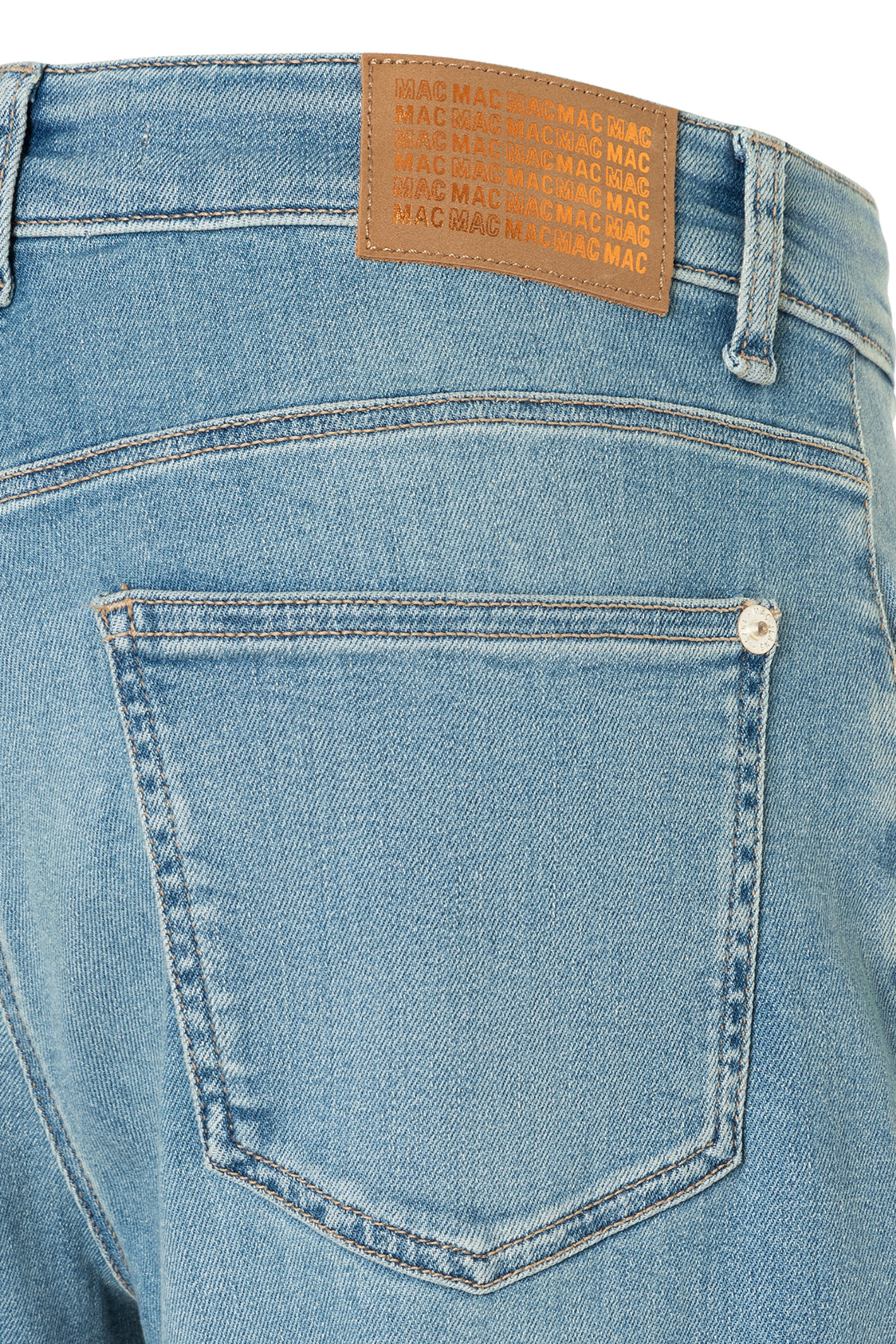 MAC Danni barrel leg jeans in D411 Scissor Blue Used light authentic denim