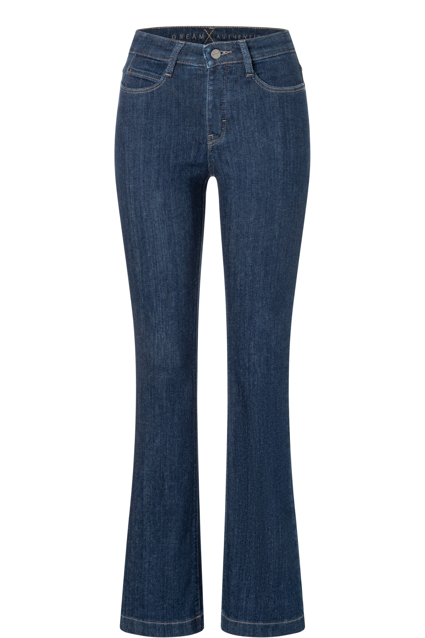 MAC Dream Bootcut Jeans in Fashion Rinsed D683 – deep indigo bootcut denim with soft stretch