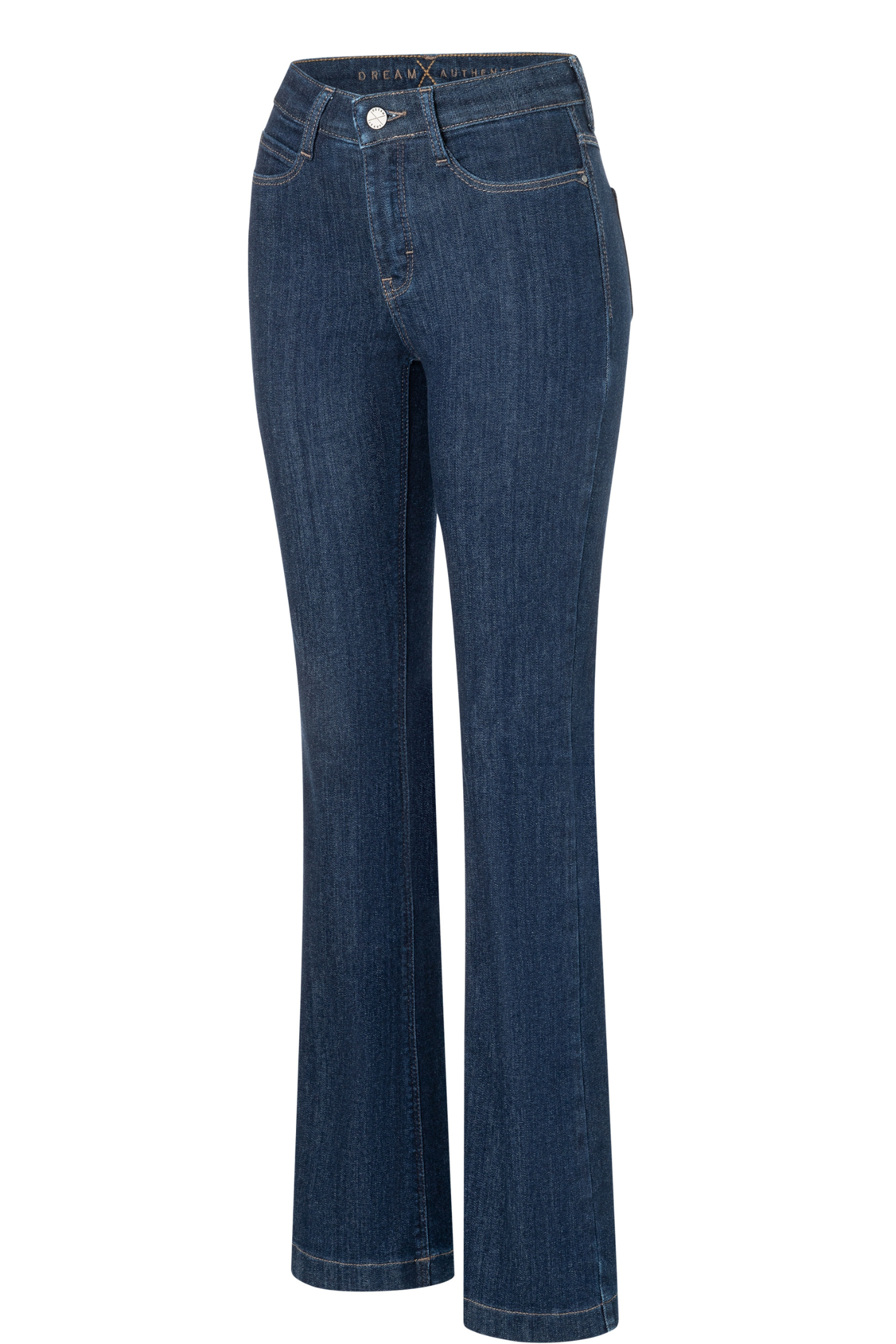 MAC Dream Bootcut Jeans in Fashion Rinsed D683 – deep indigo bootcut denim with soft stretch
