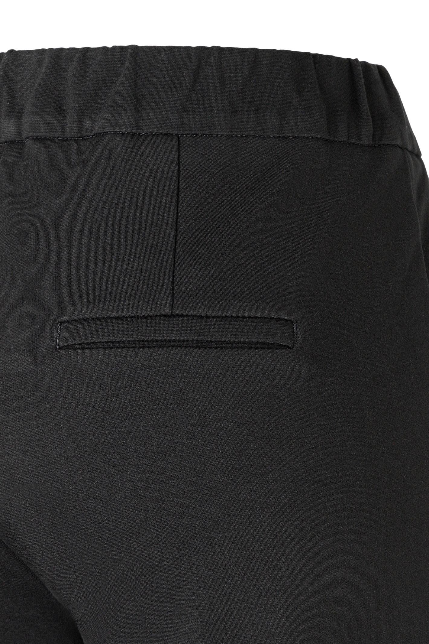 “MAC Chiara light jersey trousers in black with relaxed straight leg”