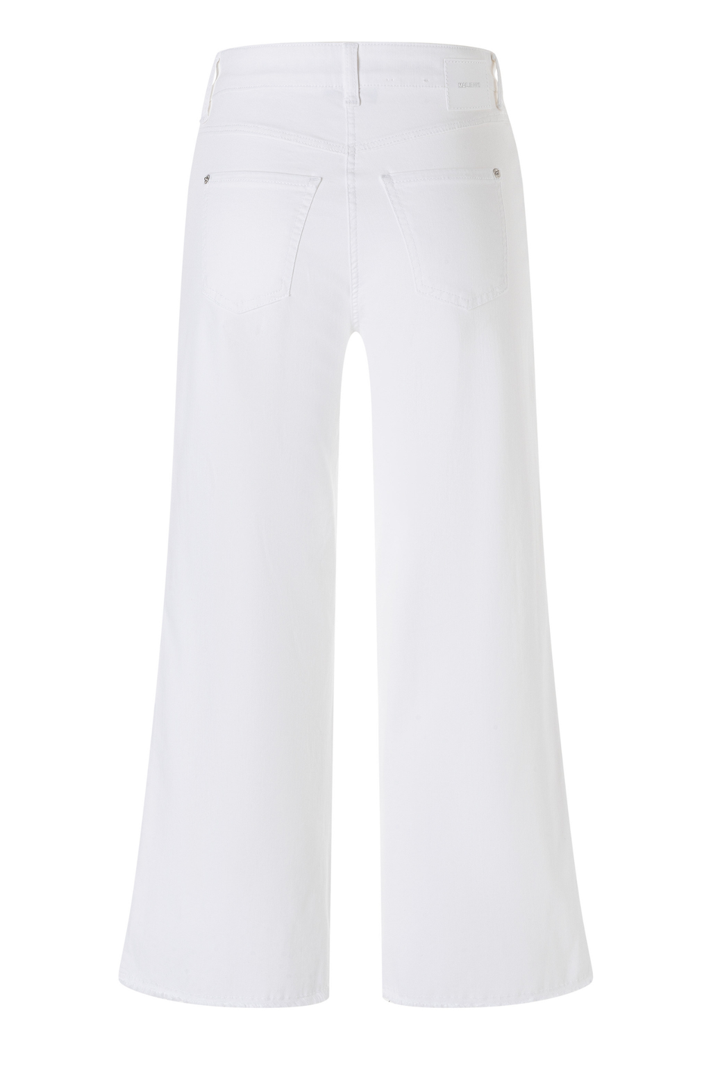 MAC Dream Wide cropped jeans in white Wonder Light denim. Flattering wide leg fit with a soft stretch feel. Easy summer styling from Dotique.