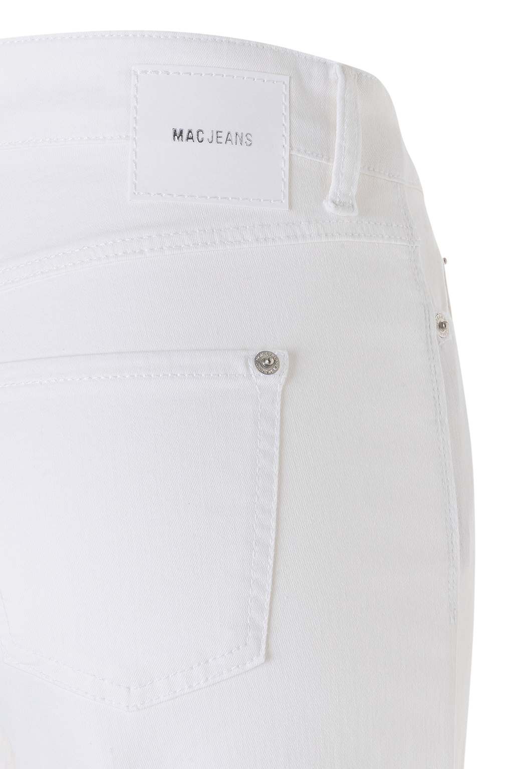 MAC Dream Wide cropped jeans in white Wonder Light denim. Flattering wide leg fit with a soft stretch feel. Easy summer styling from Dotique.