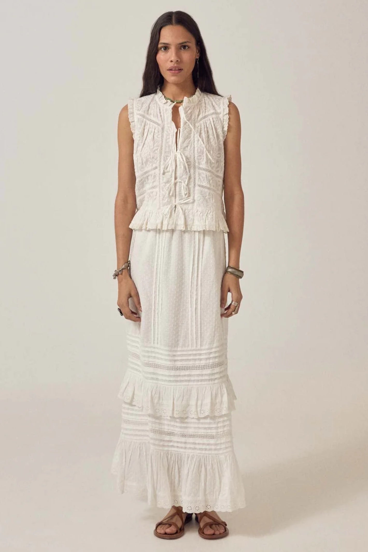 Maison Hotel Camila Top Full Moon full front view styled on model Shop Maison Hotel at Dotique gallery 1