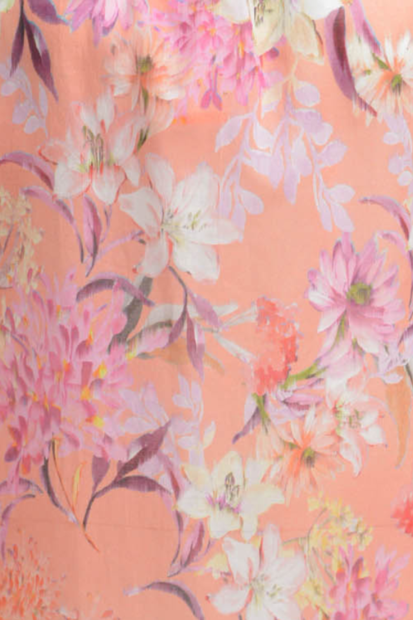 “Milano Italy peach floral round neck blouse 61-2422-3500 from Dotique