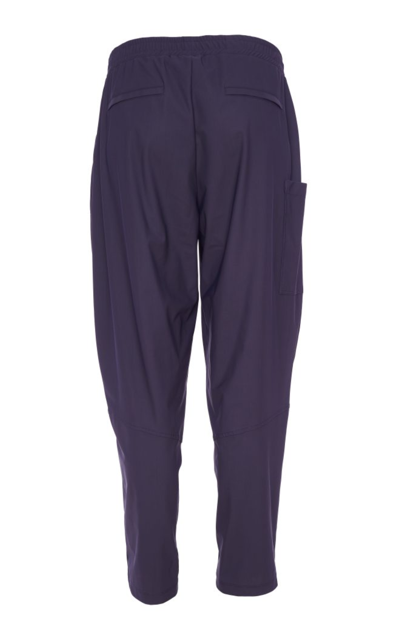 Black Naya pull-up trousers with a slim leg, stretch fabric and patch pockets. Comfortable, flattering and easy to wear. Shop now at Dotique.