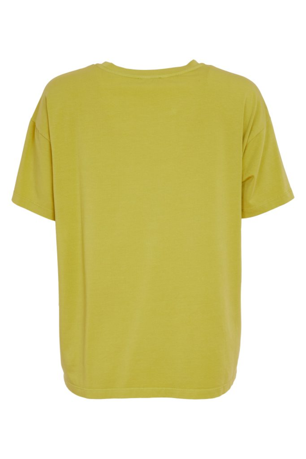 Naya Oasis jersey top with a relaxed fit and cut-out hem detail. Soft, flattering and easy to wear. Shop this fresh colour at Dotique.