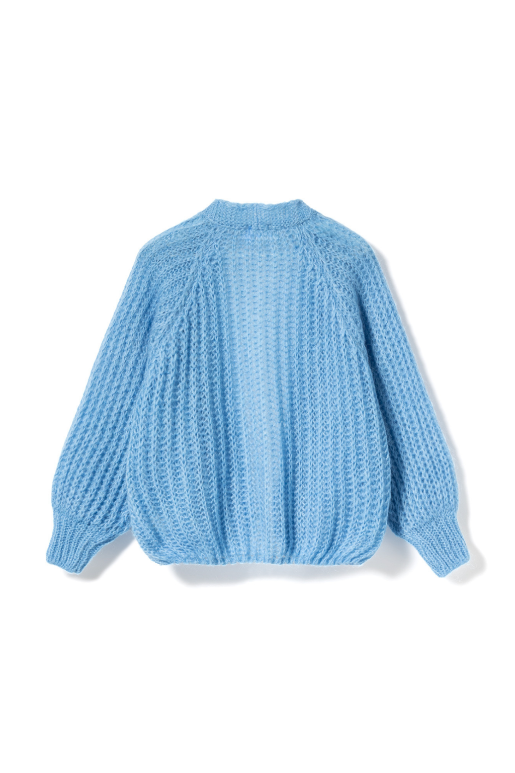 Dotique Noella 12261003 Joseph Knit Cardigan in blue with button-front and ribbed trims
