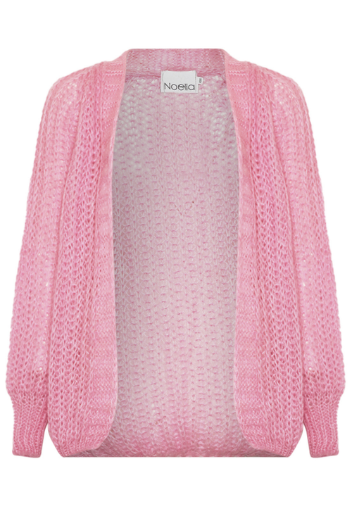 Dotique Noella 12261003 Joseph Knit Cardigan in dusty pink with button-front and ribbed trims