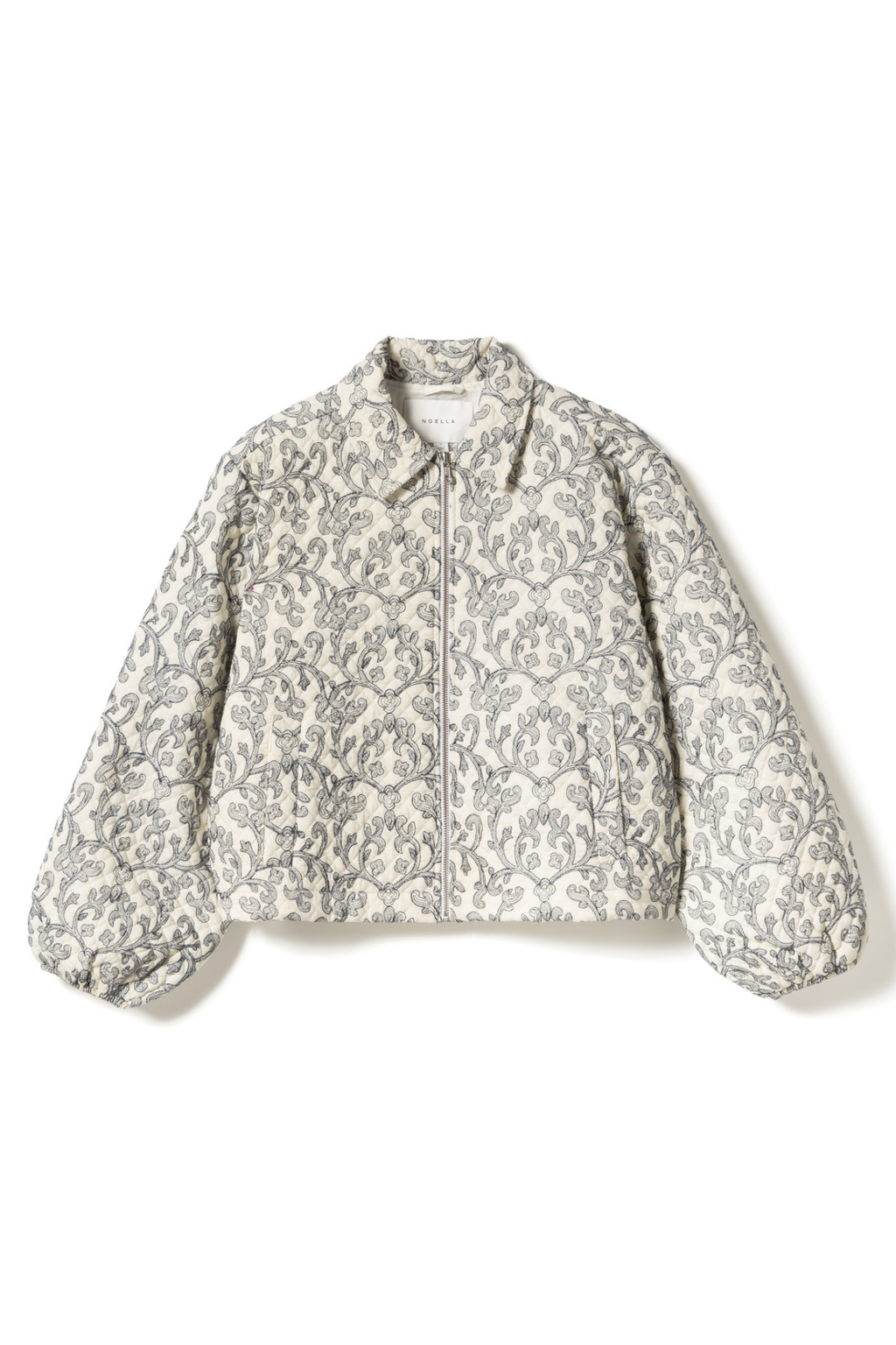 Noella 12610063 N-Mariam Jacket Offwhite 100% cotton structured jacket at Dotique