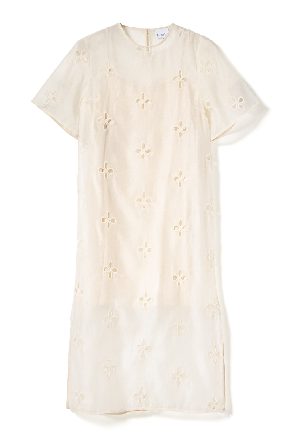 Dotique Noella 15100001 N-Linett Dress in ivory with floral cut-out detailing
