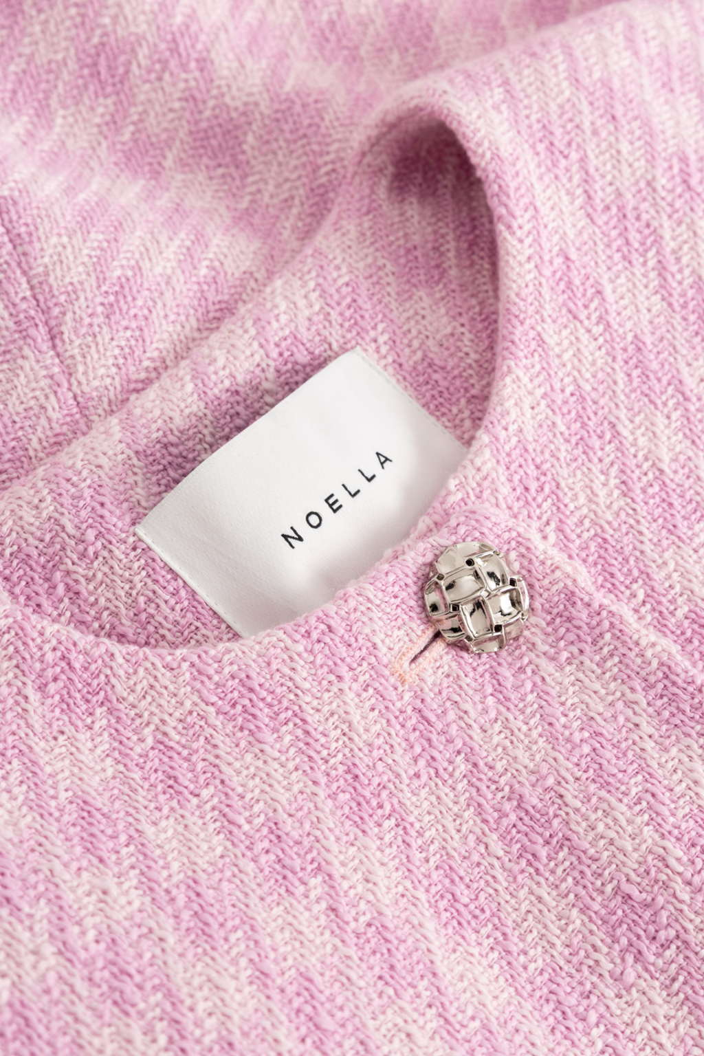 Dotique Noella 15110002 N-Kasaundra Blazer in baby pink with silver button detailing
