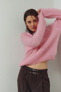 Dotique Noella 15250002 N-Latora Knit in baby pink with a relaxed fit