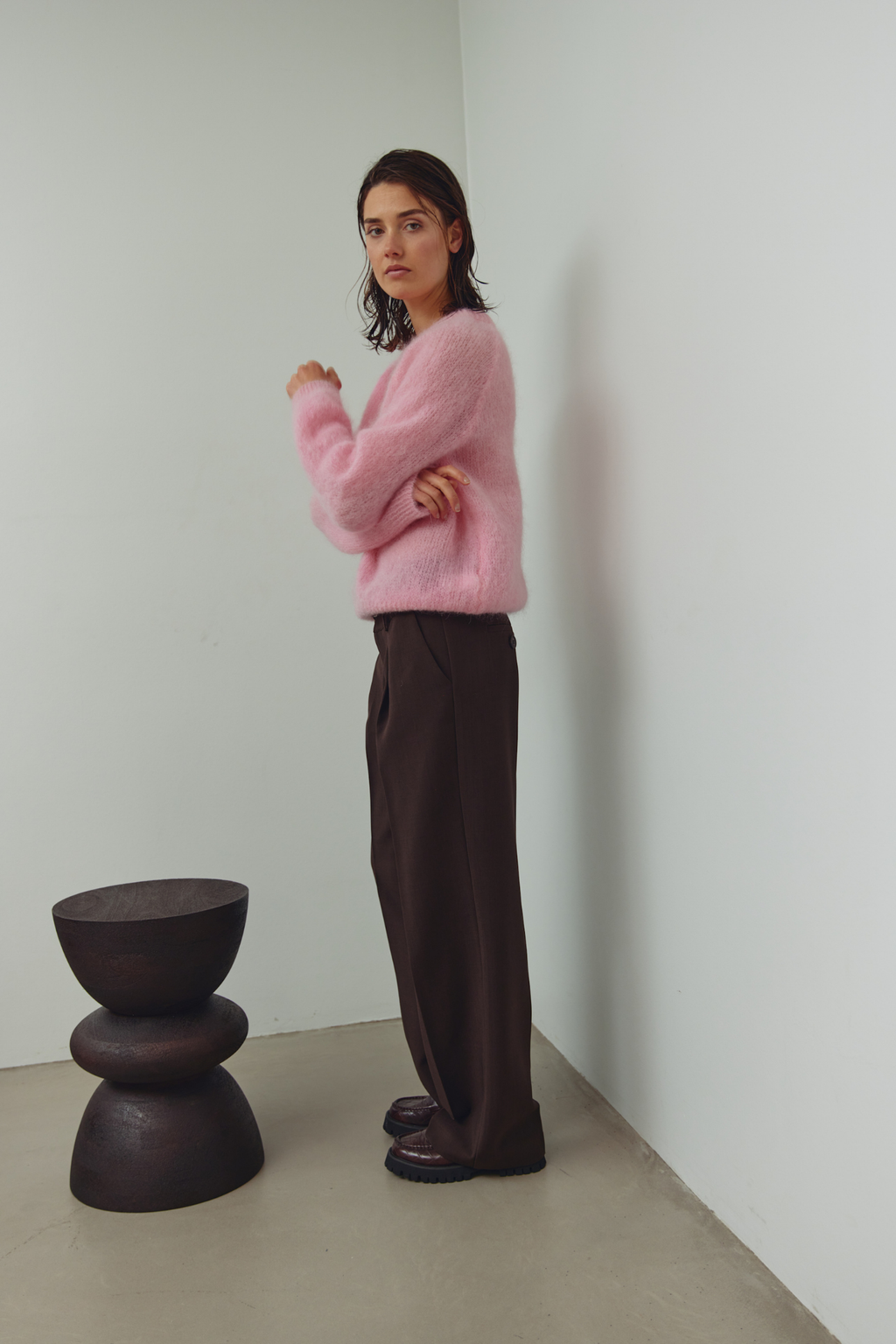 Dotique Noella 15250002 N-Latora Knit in baby pink with a relaxed fit