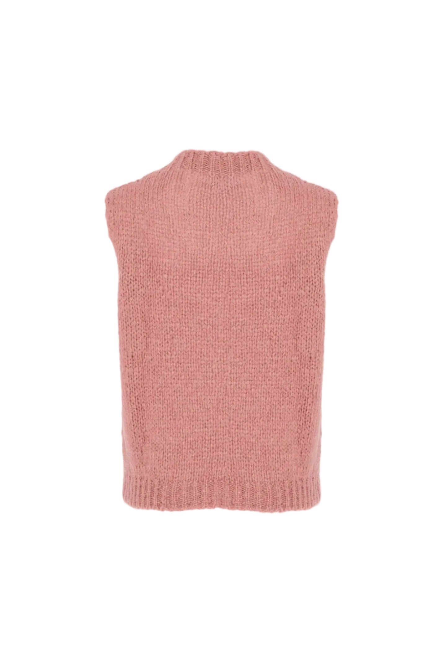 Noella 11162185 Kala Knit Vest Old Rose by Noella in soft pink knit style available to shop at Dotique