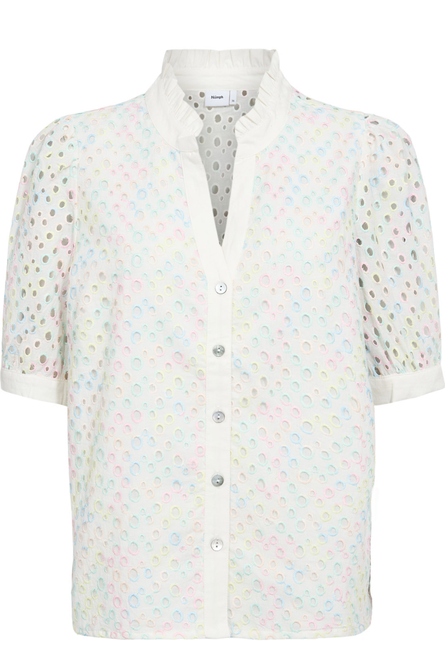 Numph 706771 Numarisa Short Sleeve White Shirt