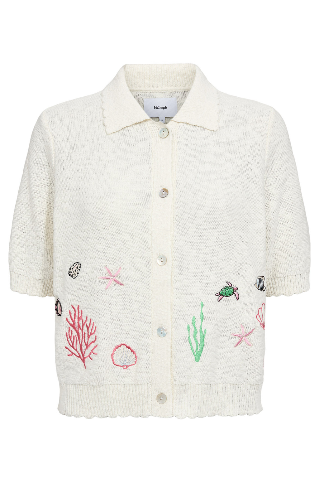 Numph 706782 Nuseanna Embroidered Cotton Cardigan
