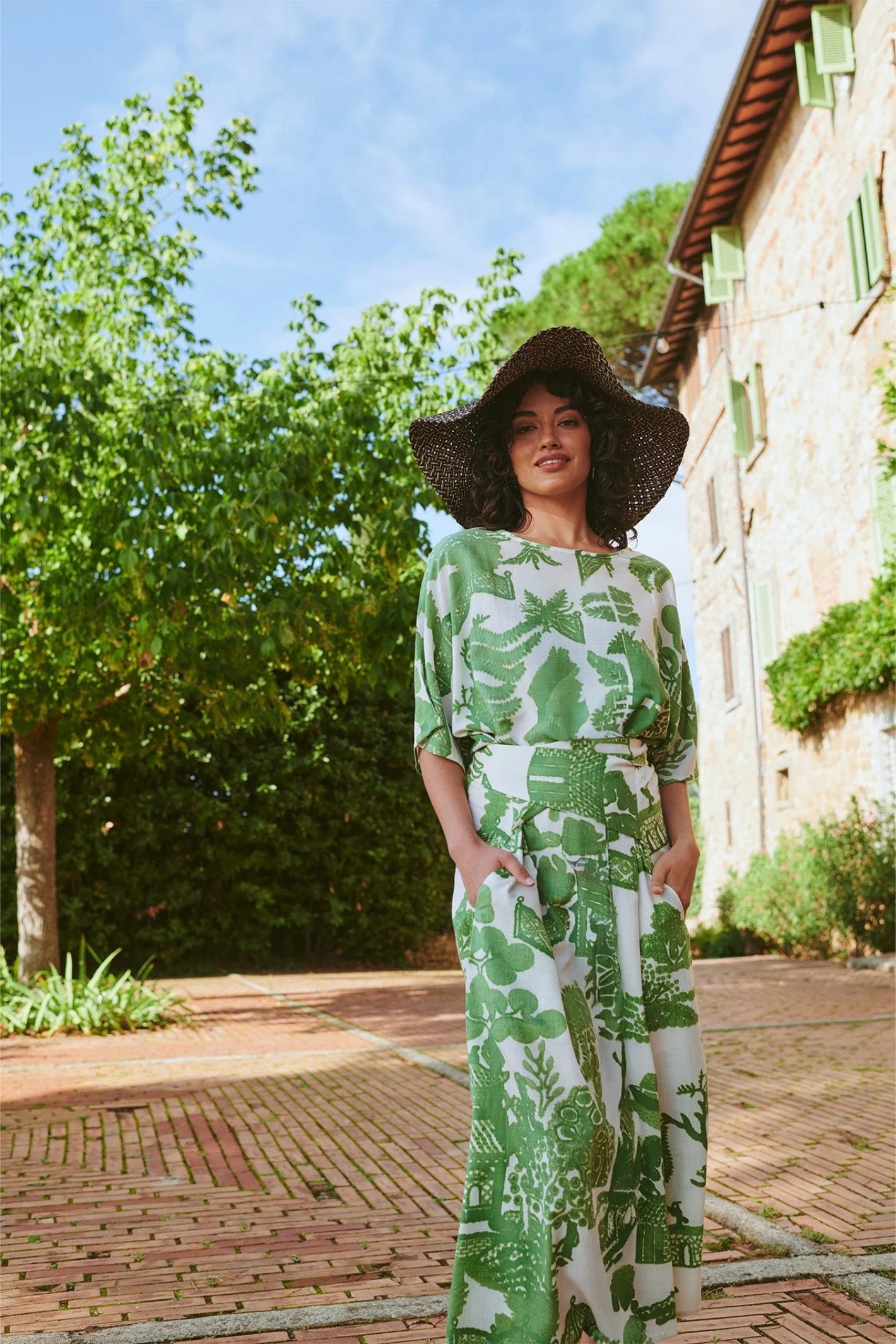 One Hundred Stars DOBGIWGRN Giant Willow Green Obi Dress