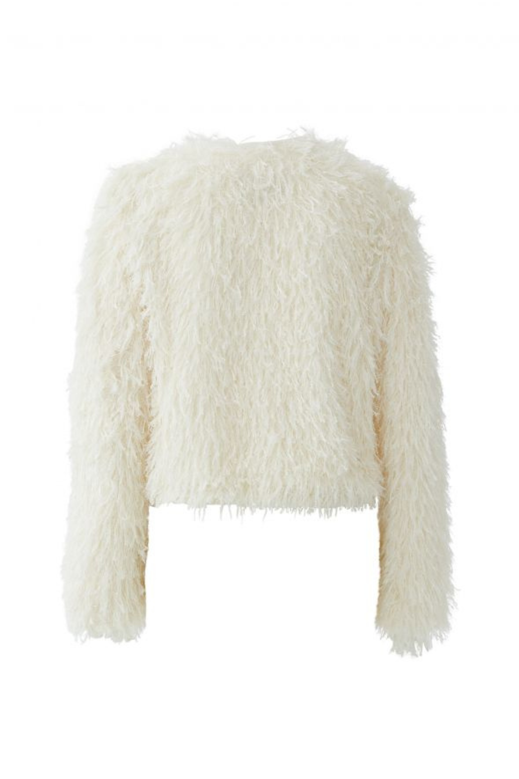 Statement textured jacket by Oui in Gardenia. Lightweight, modern and easy to dress up or down. Shop the latest Oui at Dotique.