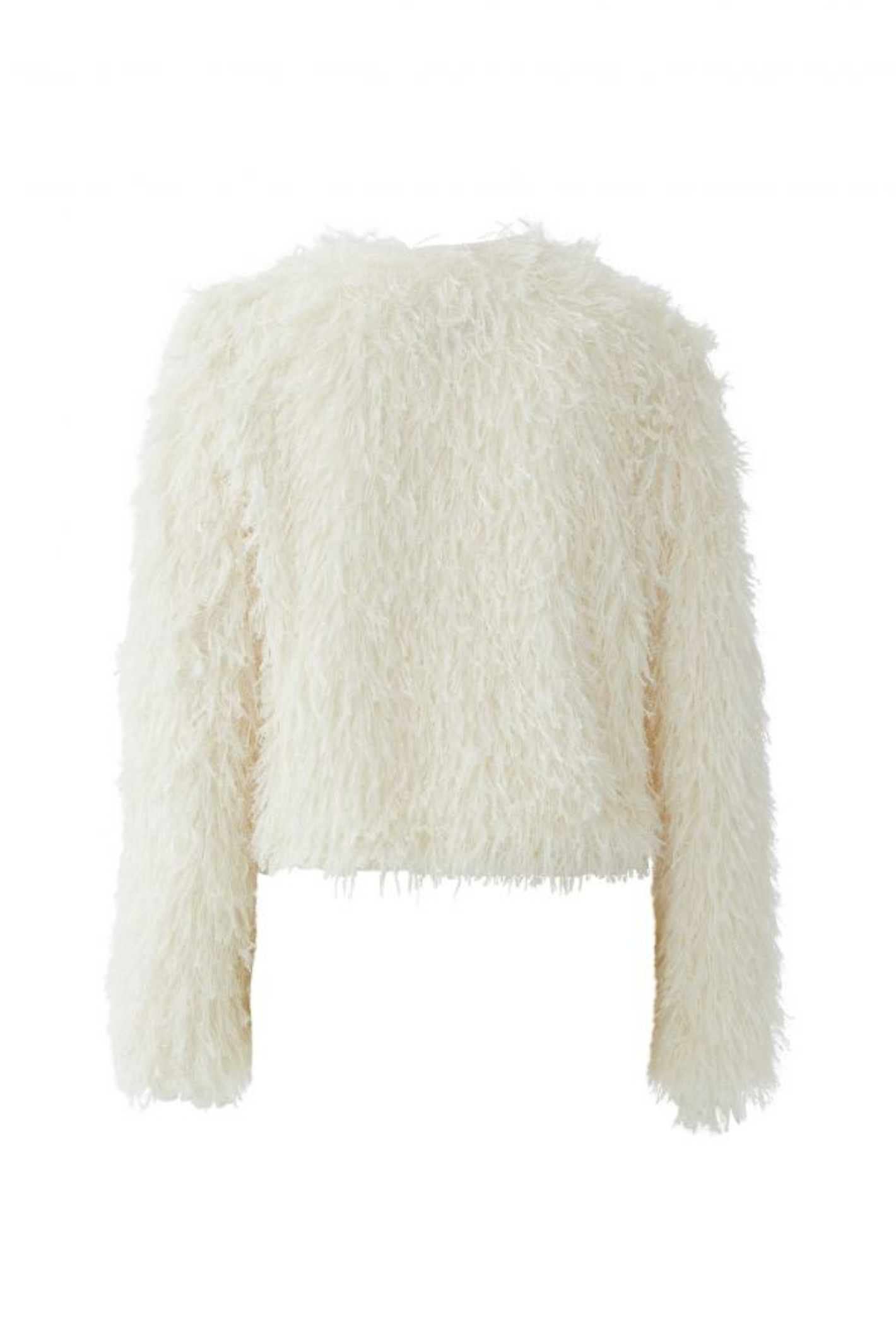 Statement textured jacket by Oui in Gardenia. Lightweight, modern and easy to dress up or down. Shop the latest Oui at Dotique.