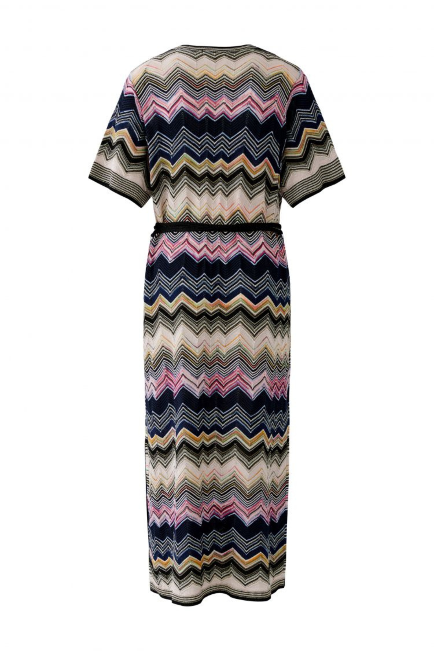 Oui 96622 Rose Blue Knitted Midi Dress | Dotique Dotique Oui 96622 Rose Blue Knitted Midi Dress | Dotique Dotique