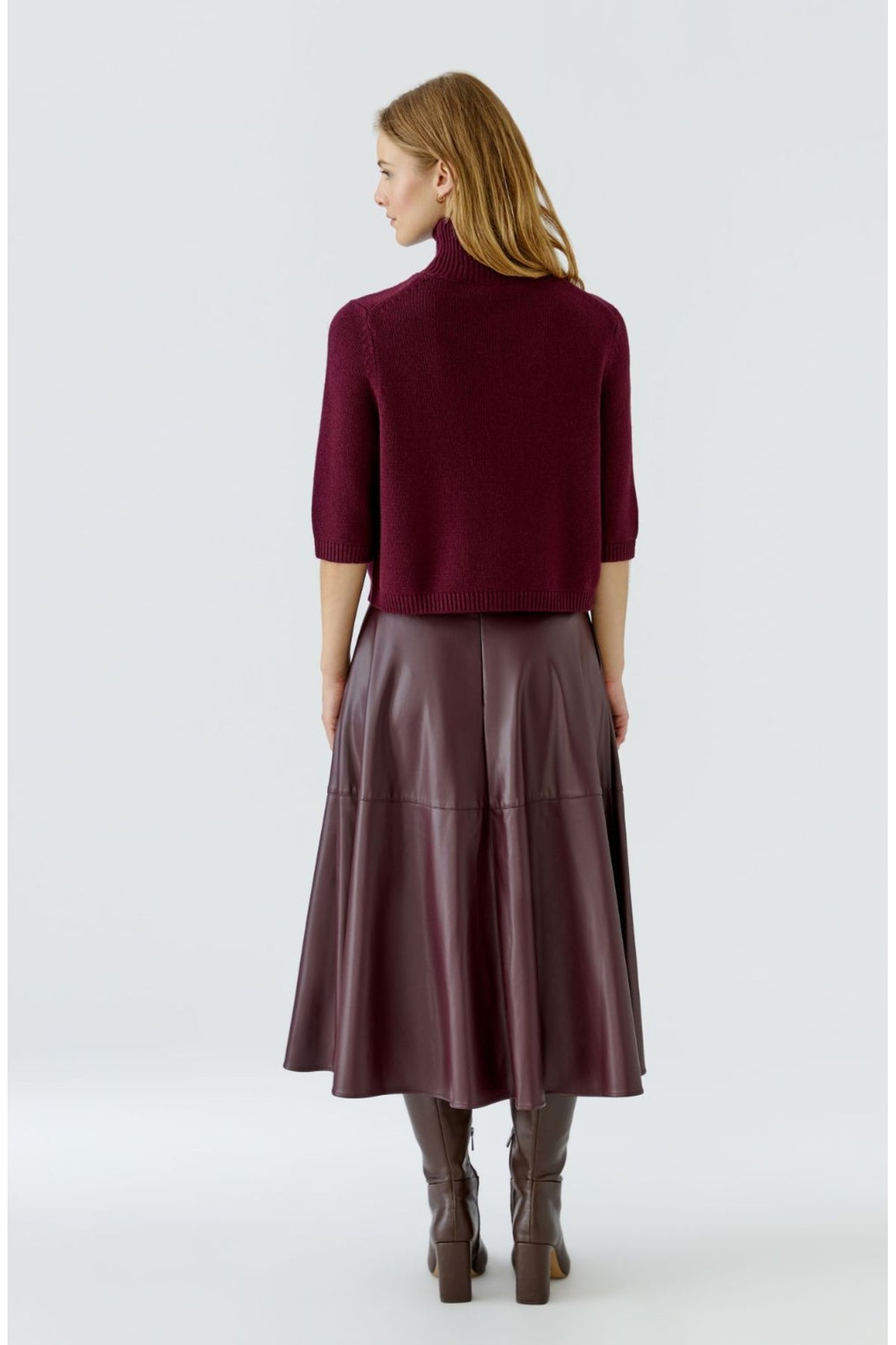 Oui 99806 Bramble Berry Jumper, back view. Shop Oui at Dotique.